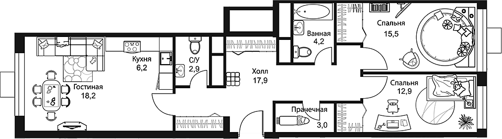 Квартира 67260dbb23848cc8f486cd29