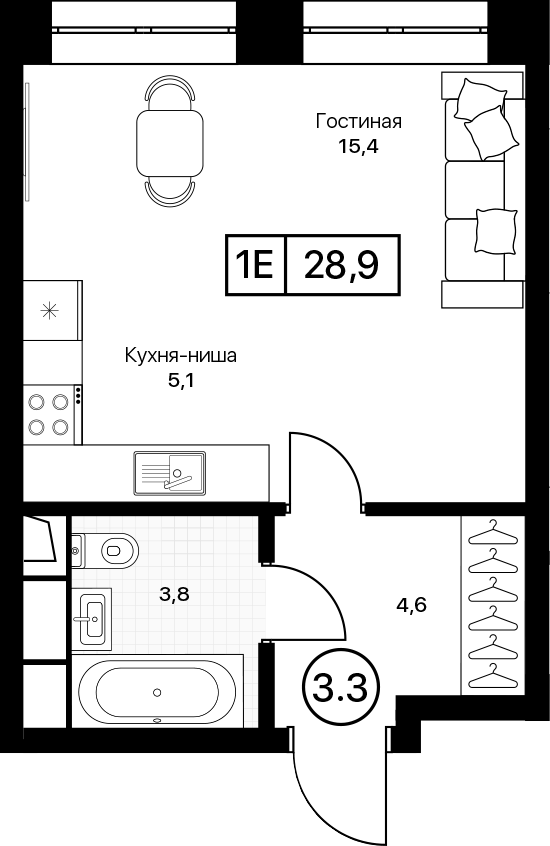 Квартира 67b2e46b7db34206882bed89