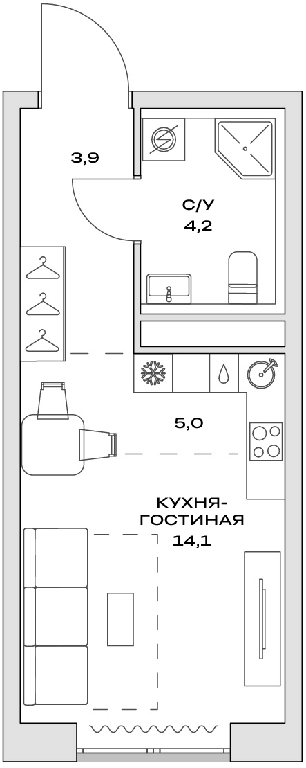 Фото: Квартира 6724ec3a84b1360f0df0be54