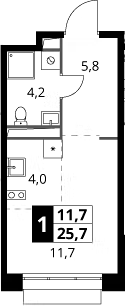 Квартира 672a17cc40ba056d6fc9a826