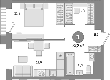 Квартира 658578c039cea13acced7b20