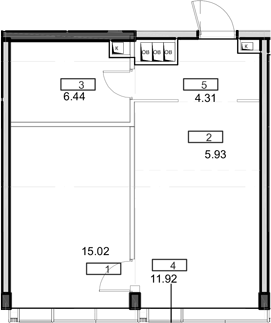 Фото: Квартира 611a391cc0c81db4c9b1d5c1