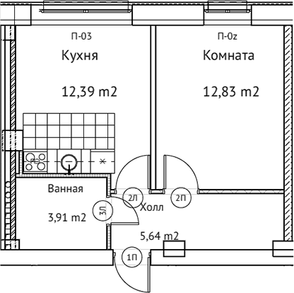 Фото: Квартира 65d606af9c58af66f685fd4e