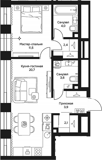 Фото: Квартира 667f1e7a78a3ba12c3e4546c