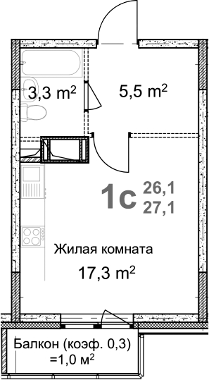 Квартира 6763e0cdfe097c21e4405300