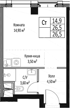 Фото: Квартира 651be90dca31aa33cf2d2fc6