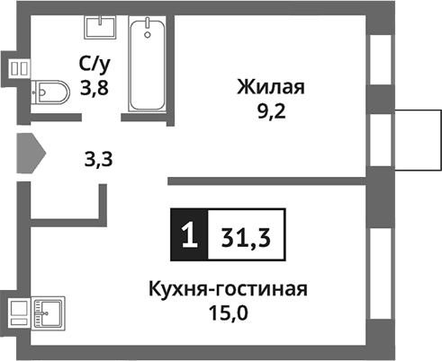 Квартира 6642145e529e7d3f872fe2b0