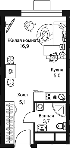 Фото: Квартира 67261b718fee1d0b5c1cdff0