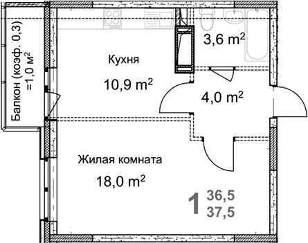 Фото: Квартира 6763cdccfe097c12613f9eab