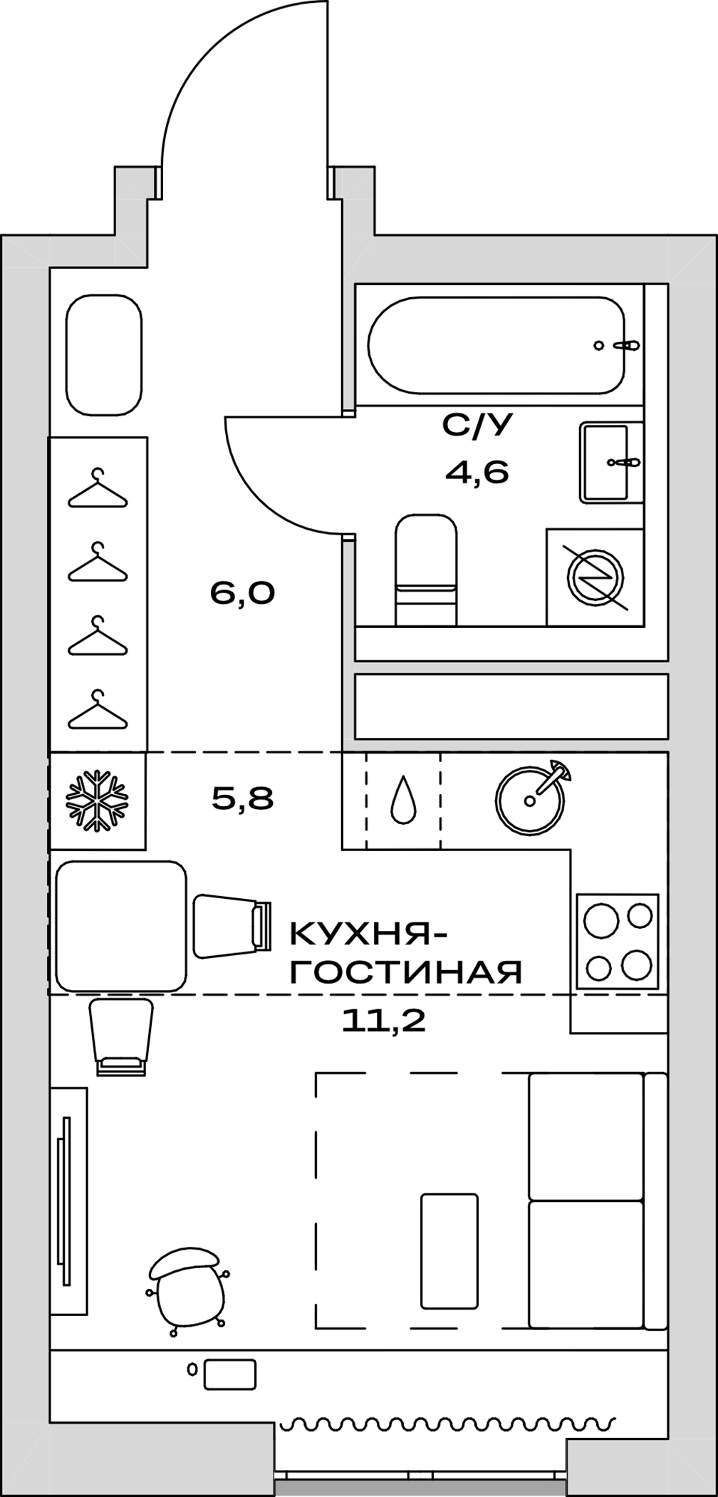 Квартира 67238b6cab64e66f6c149fca