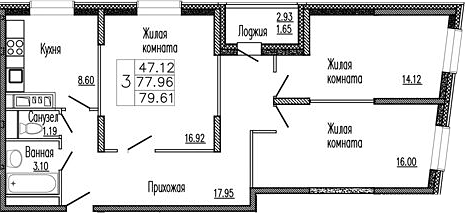 Квартира 673efc9e4c6c629a484513bd