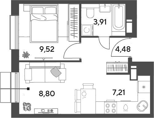 Квартира 66fd161bf4d6760238ab5ef8