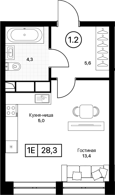 Квартира 67b2ec227db3424c852c2ae9