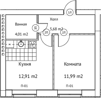 Фото: Квартира 65d6f5a79c58afdf7686091b