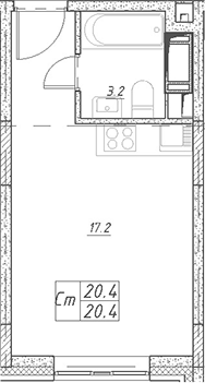 Квартира 66ed518ec0a142fa3d43059a