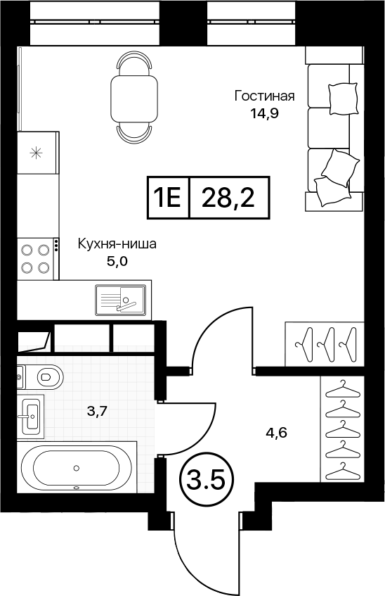 Квартира 67b2e57d7db3426d652bf4b3