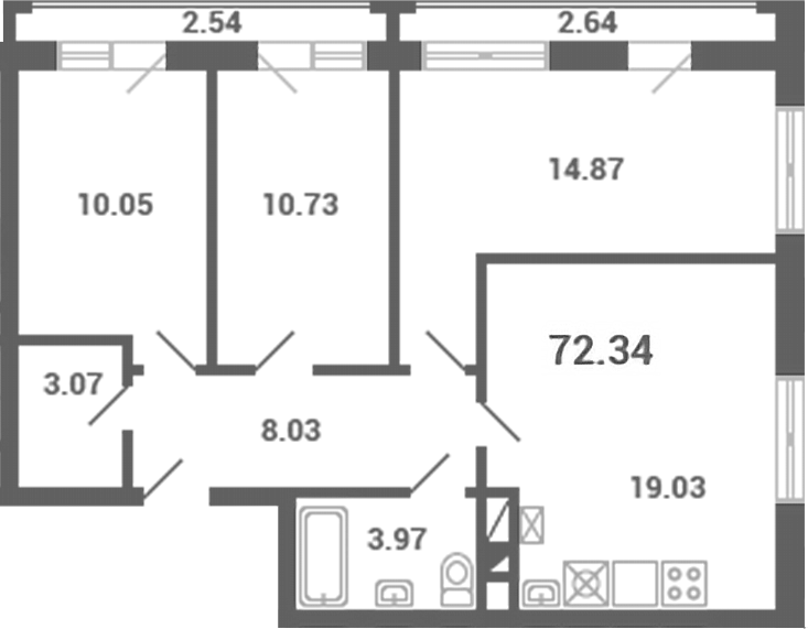 Квартира 660af47b0ea01775cbc095cc