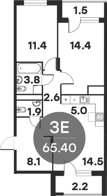 Квартира 63d8f4a75ec9cf225f682afe