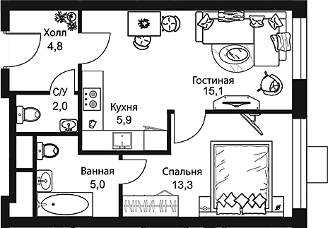 Фото: Квартира 67262f4223848c074c880f04