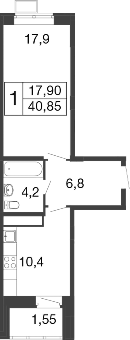 Квартира 66505e6e020fed01e4394e23